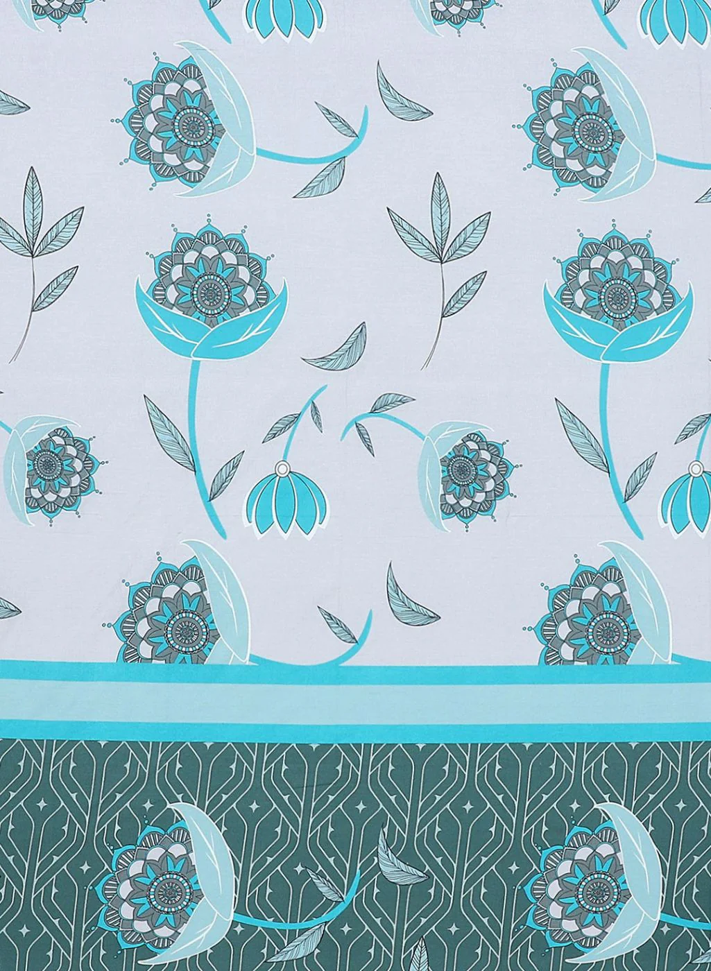 144TC Pure Cotton Single Bedsheet with 1 Pillow Covers - Image 6