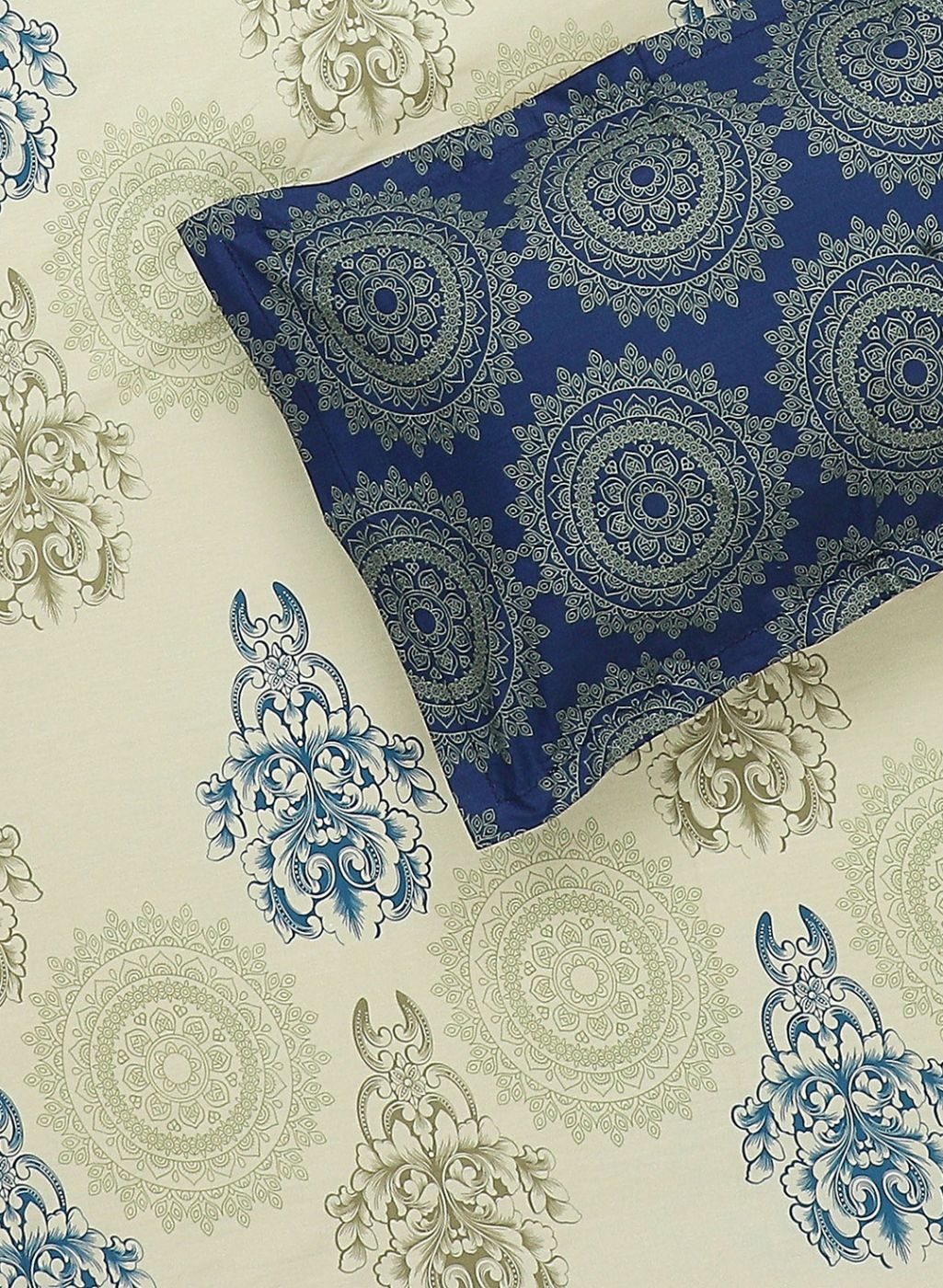 144TC Pure Cotton Single Bedsheet with 1 Pillow Covers - Image 5