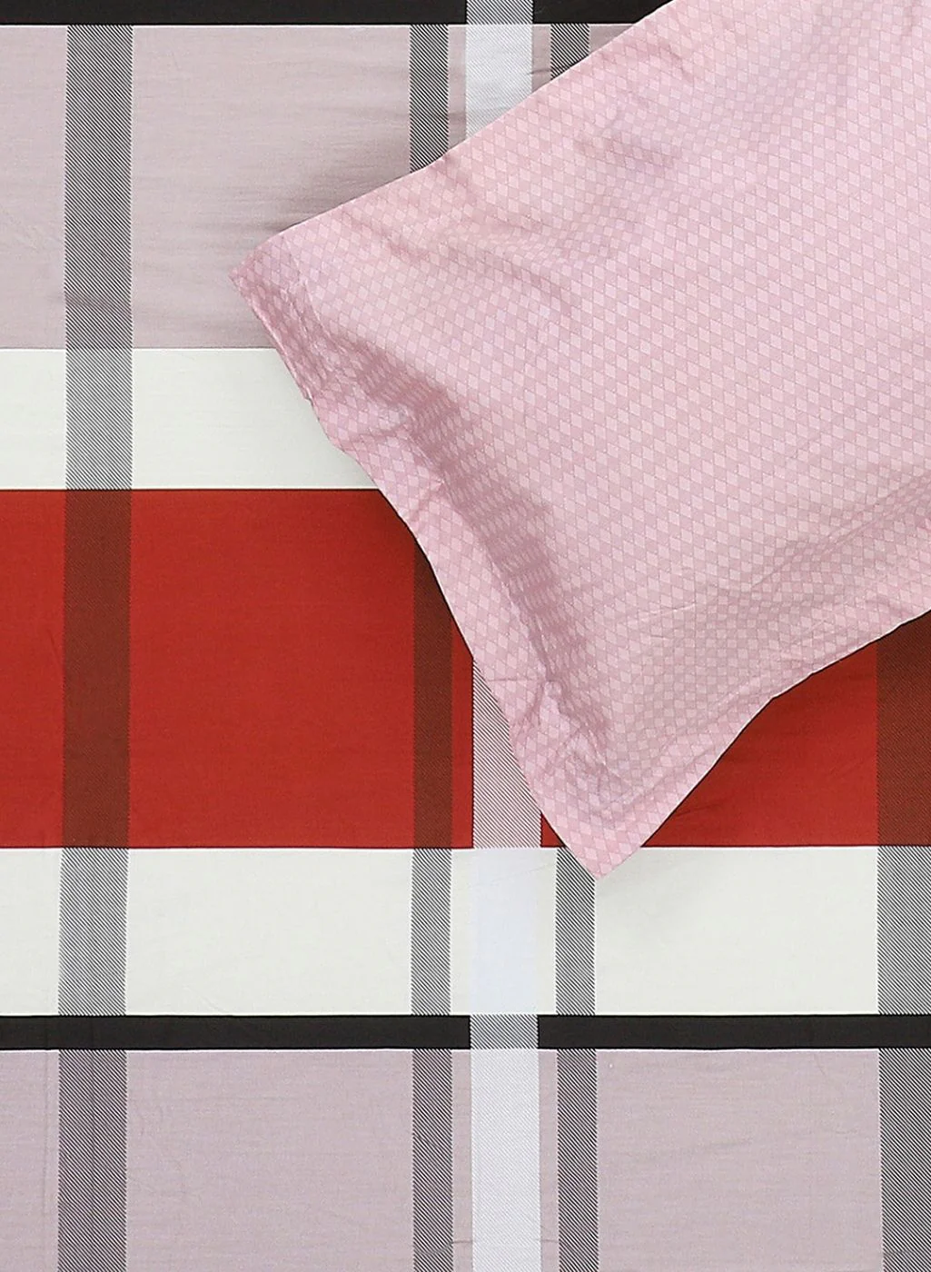 200TC Pure Cotton King Bedsheet with 2 Pillow Covers - Image 5