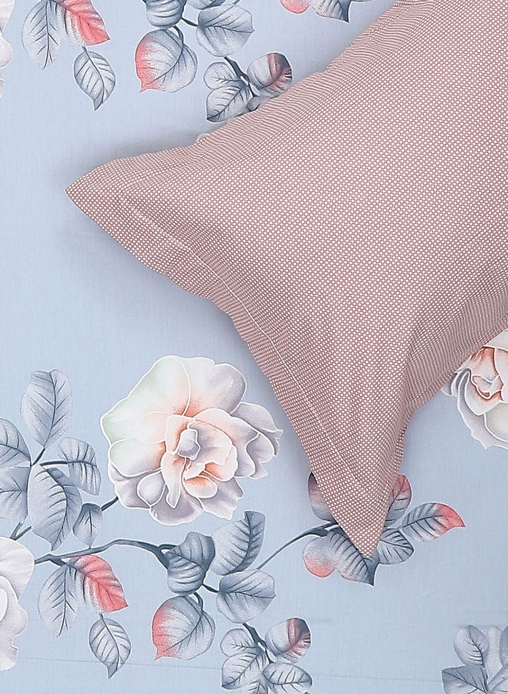 200TC Pure Cotton Queen Bedsheet with 2 Pillow Covers - Image 5