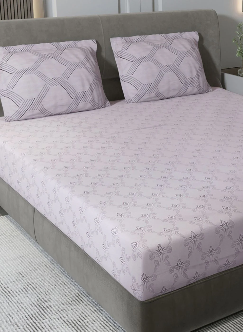 210TC Pure Cotton King Bedsheet with 2 Pillow Covers - Image 4