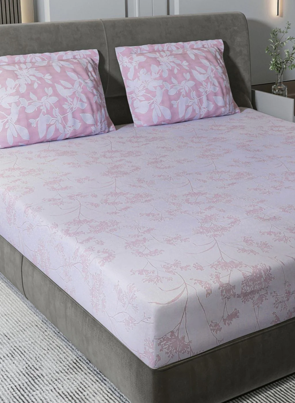 210TC Pure Cotton King Bedsheet with 2 Pillow Covers - Image 4