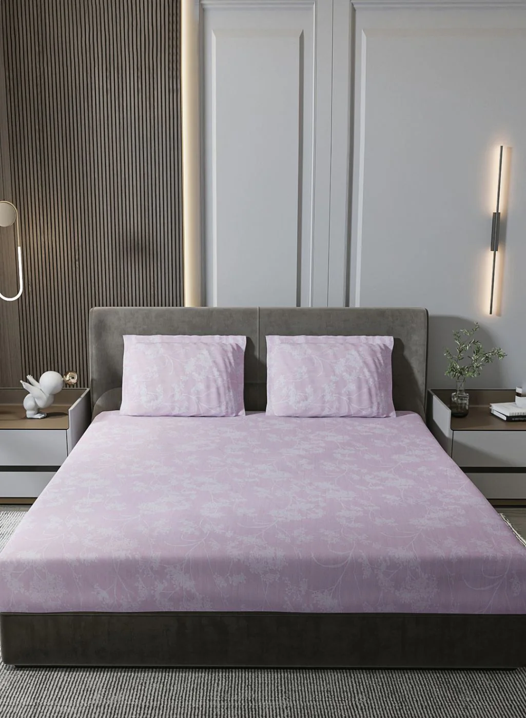 210TC Pure Cotton King Bedsheet with 2 Pillow Covers - Image 2