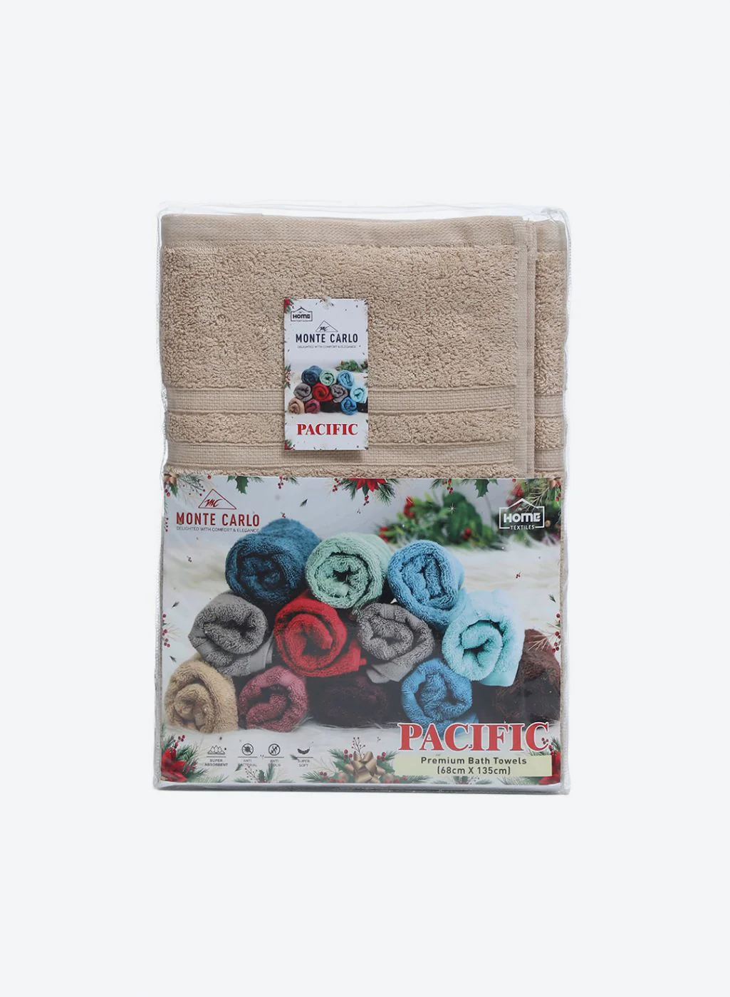 Beige Cotton 525 GSM Bath Towel - Image 5