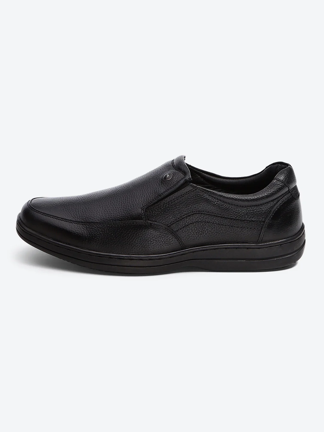 Monte Carlo Black Comfort Slip on Formal Shoes for Men - Image 4