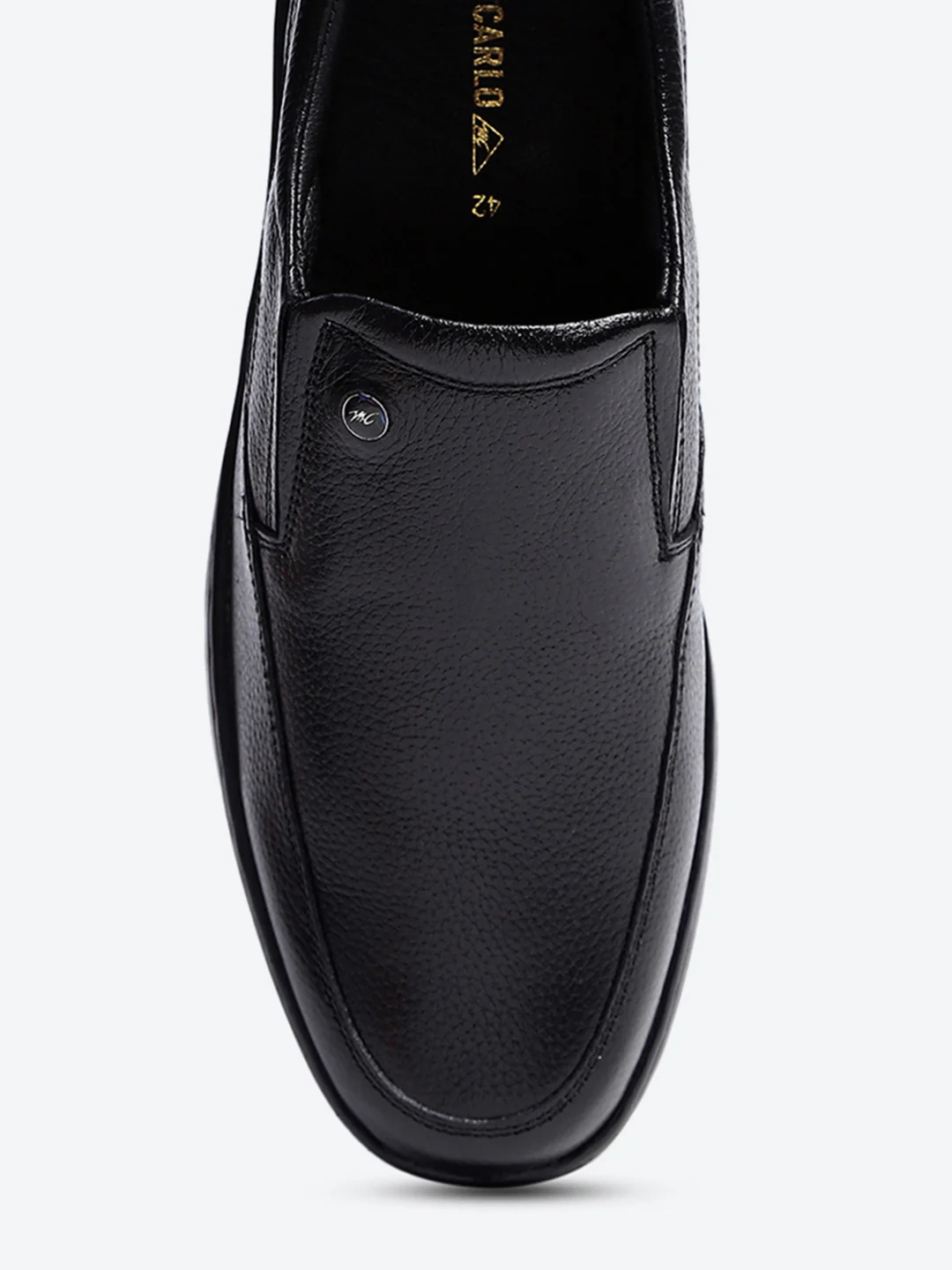 Monte Carlo Black Comfort Slip on Formal Shoes for Men - Image 7