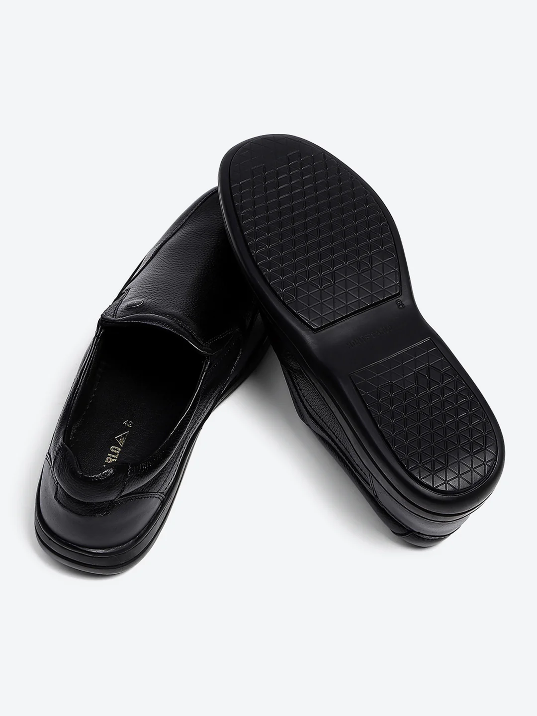 Monte Carlo Black Comfort Slip on Formal Shoes for Men - Image 8