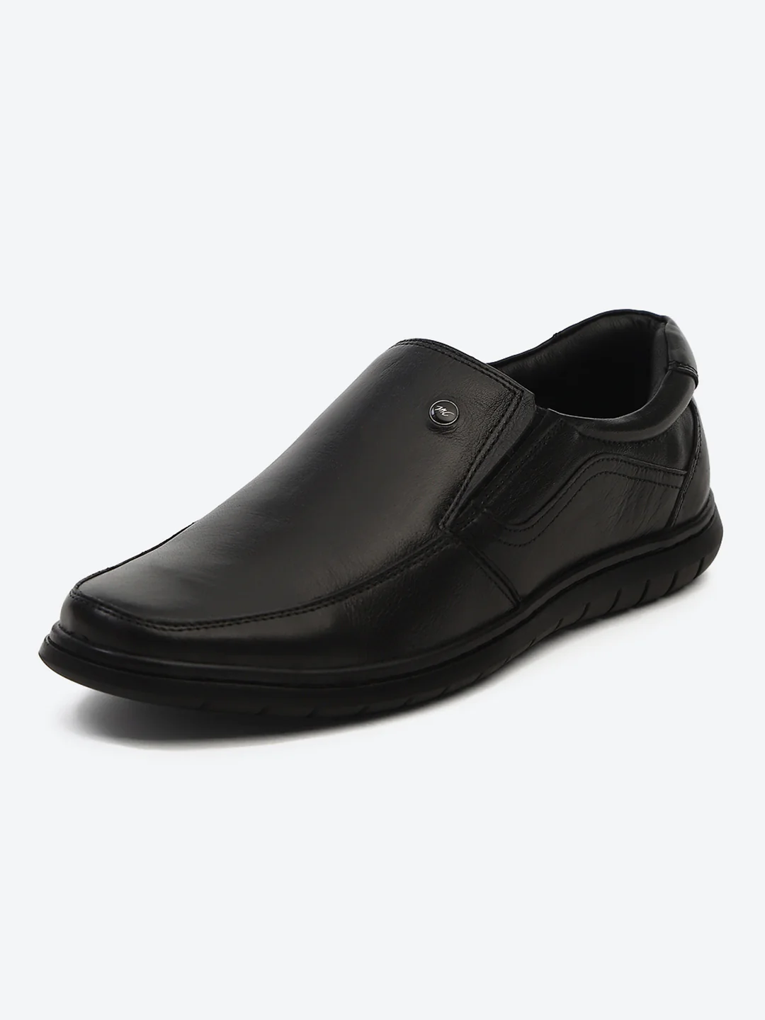 Monte Carlo Black Comfortable Slip on Formal Shoes for Men - Image 3