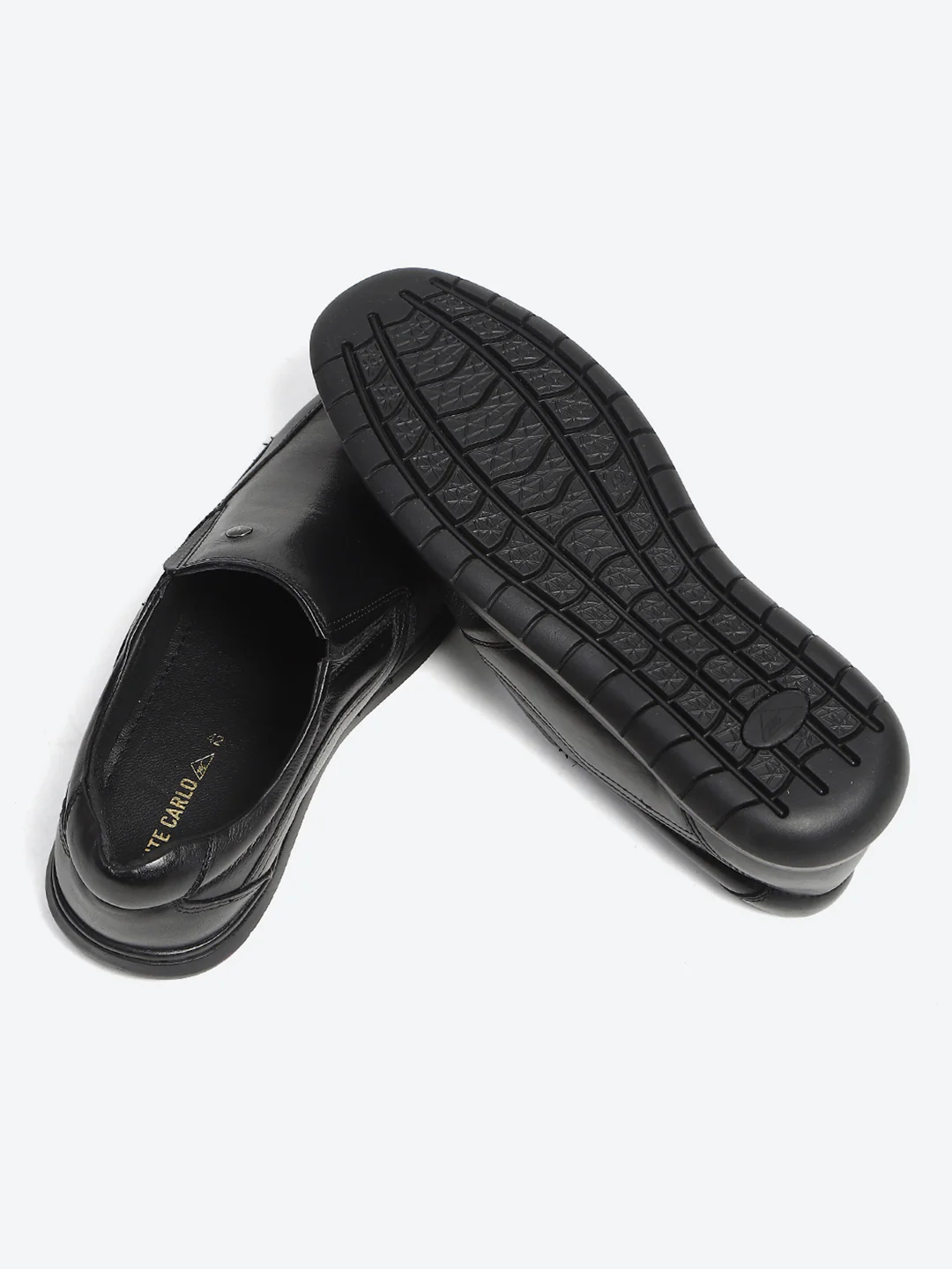 Monte Carlo Black Comfortable Slip on Formal Shoes for Men - Image 8
