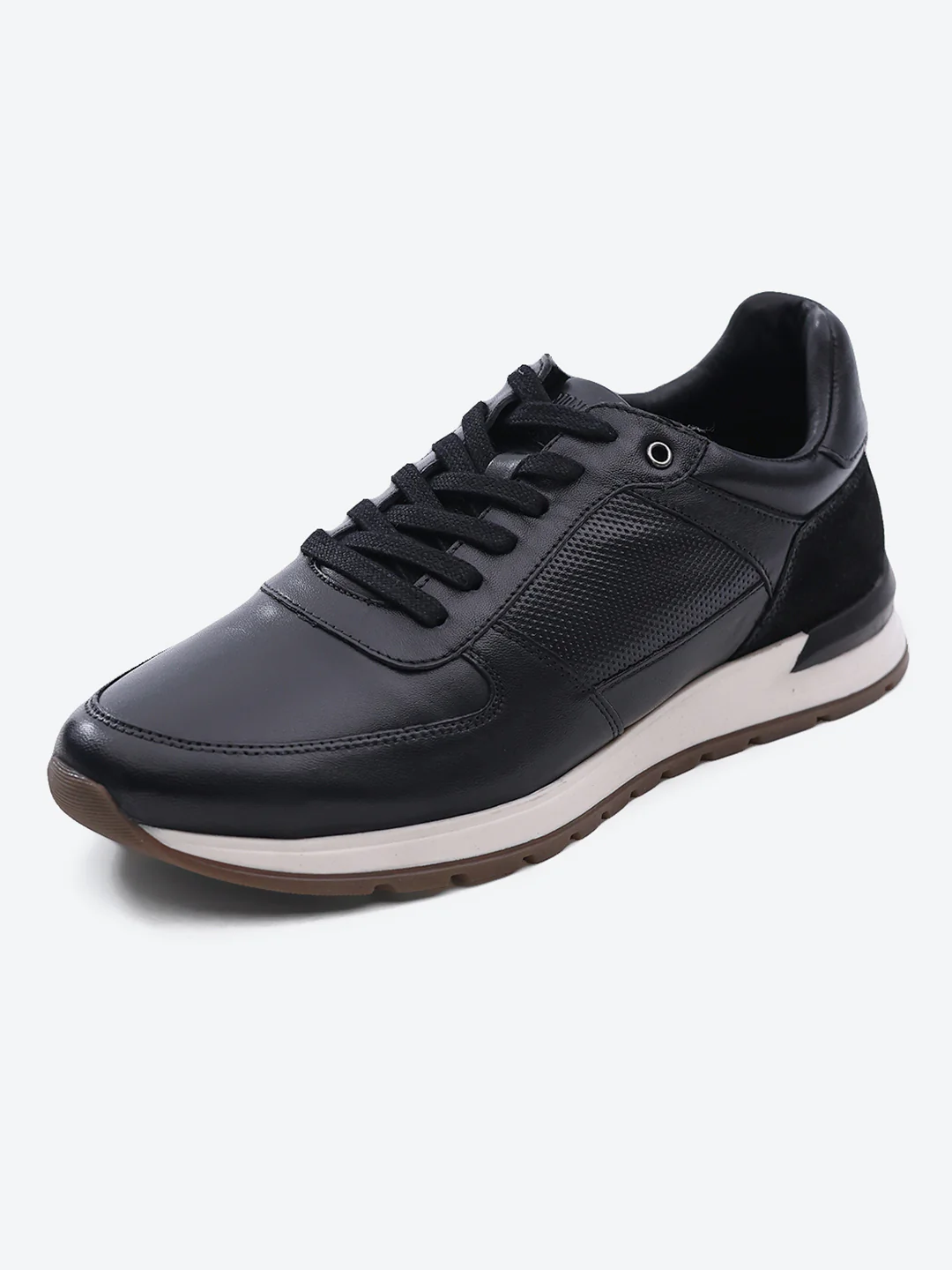 Monte Carlo Black Lace Up Low-Top Casual Sneaker Shoe for Men - Image 3