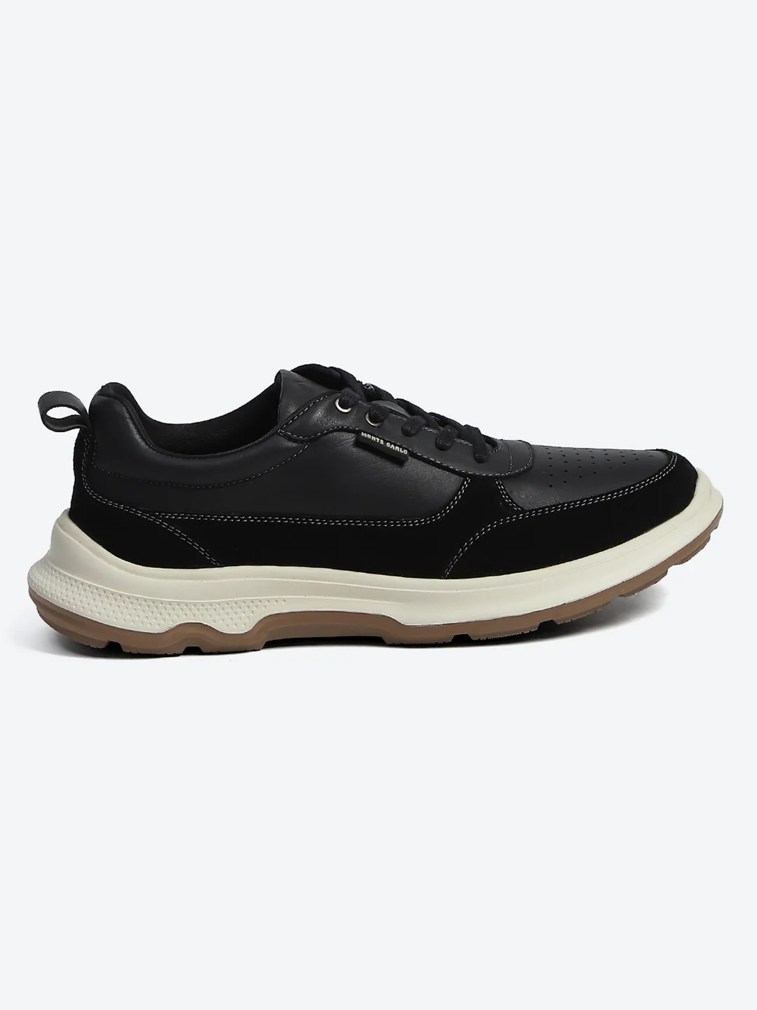 Monte Carlo Black & Taupe Comfort Casual Sneakers for Men - Image 5