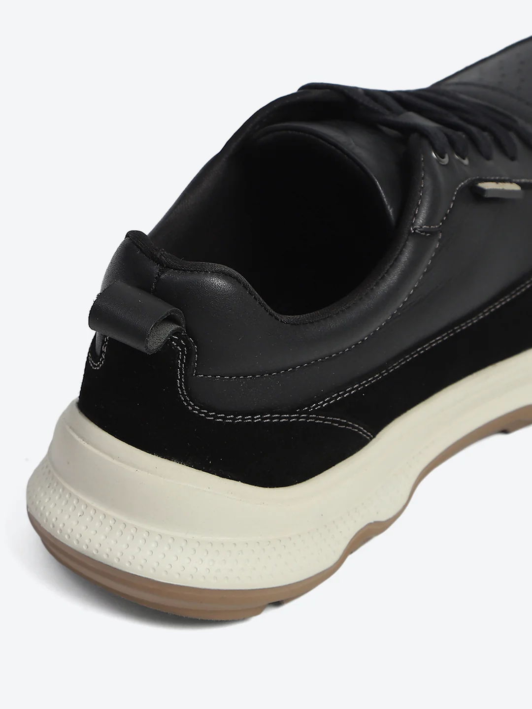 Monte Carlo Black & Taupe Comfort Casual Sneakers for Men - Image 9