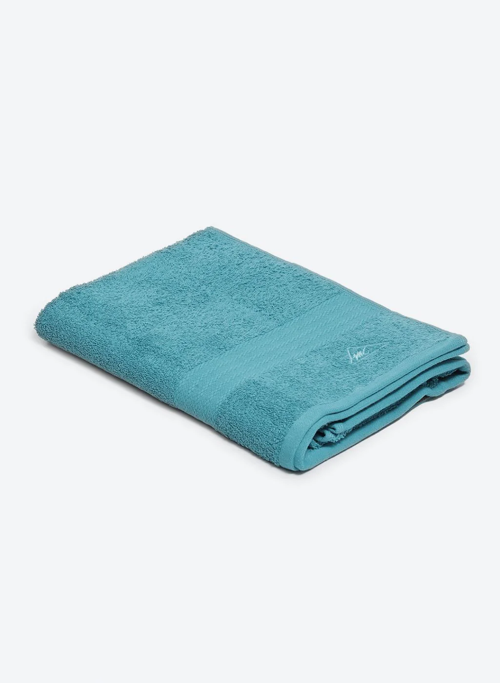 Blue Cotton 400 GSM Bath Towel - Image 2