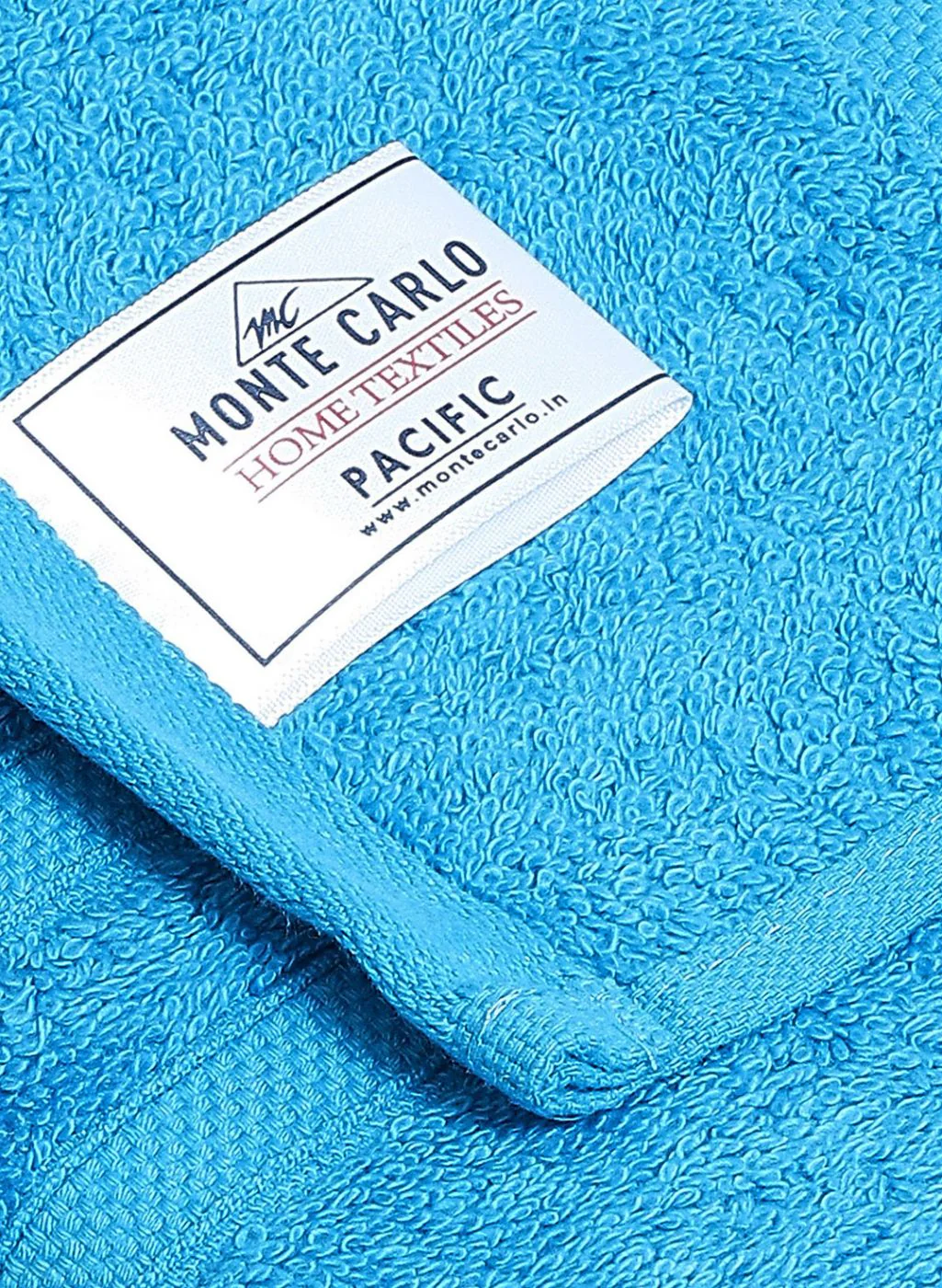 Blue Cotton 525 GSM Bath Towel - Image 4