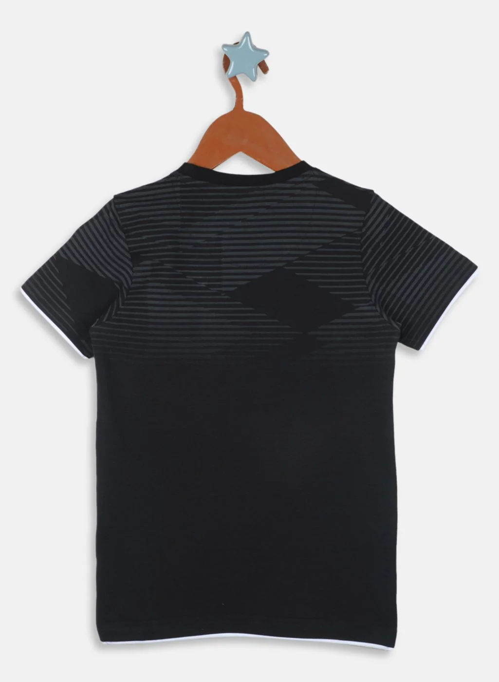 Boys Black Printed T-Shirt - Image 2