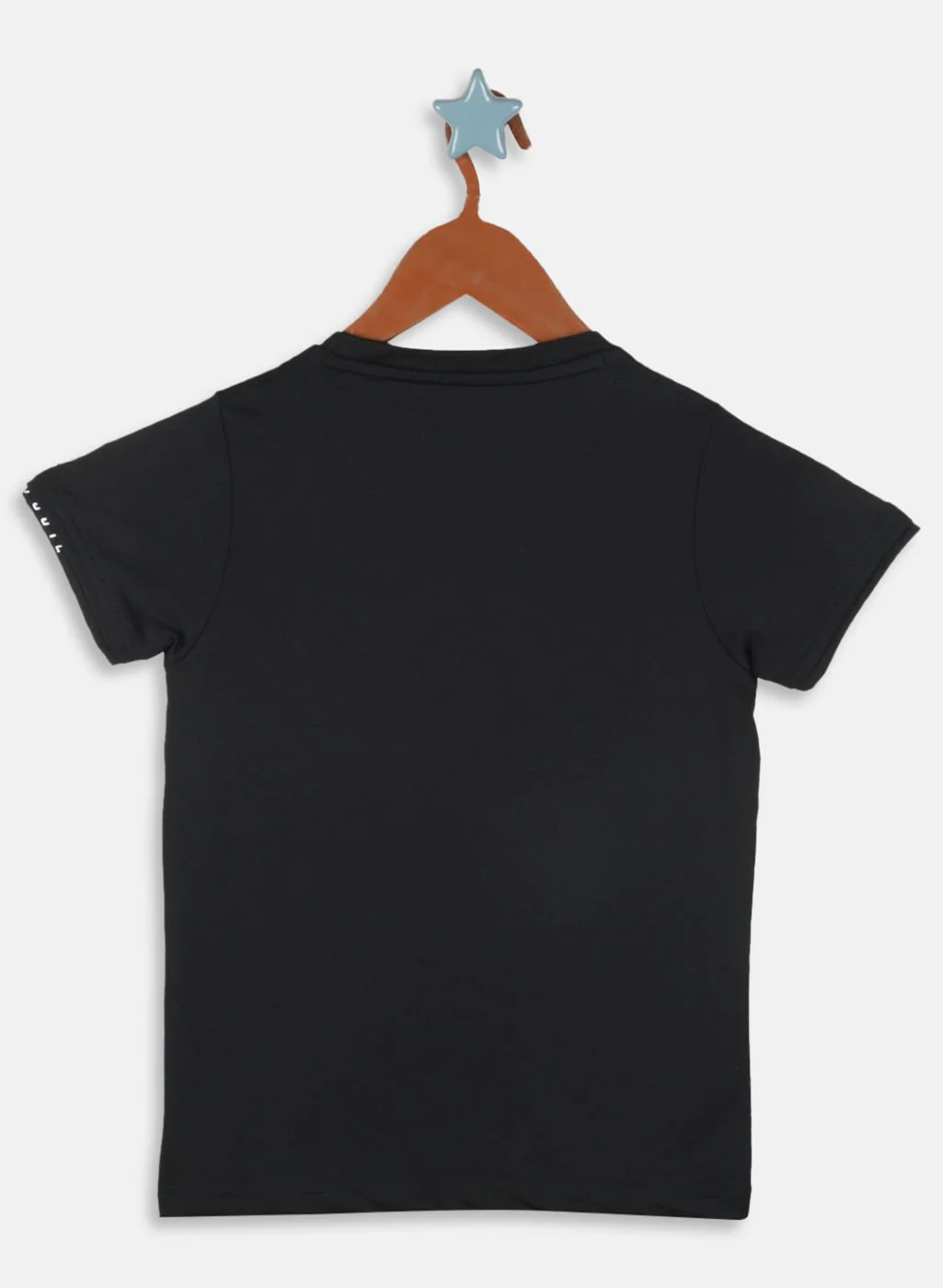 Boys Black Printed T-Shirt - Image 2