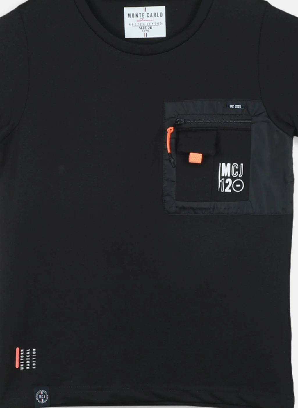 Boys Black Printed T-Shirt - Image 3