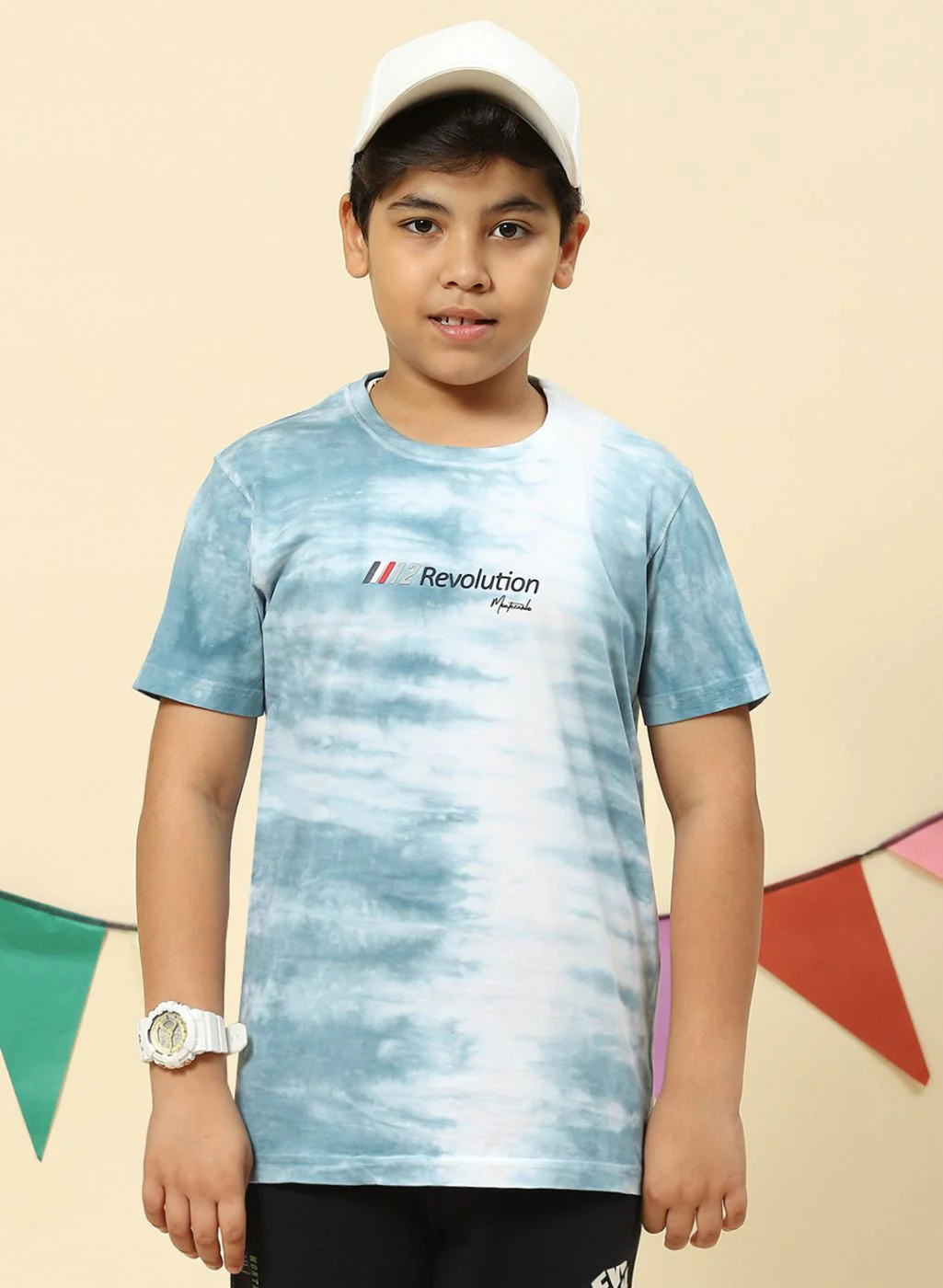 Boys Blue Heavy Wash T-Shirt - Image 2