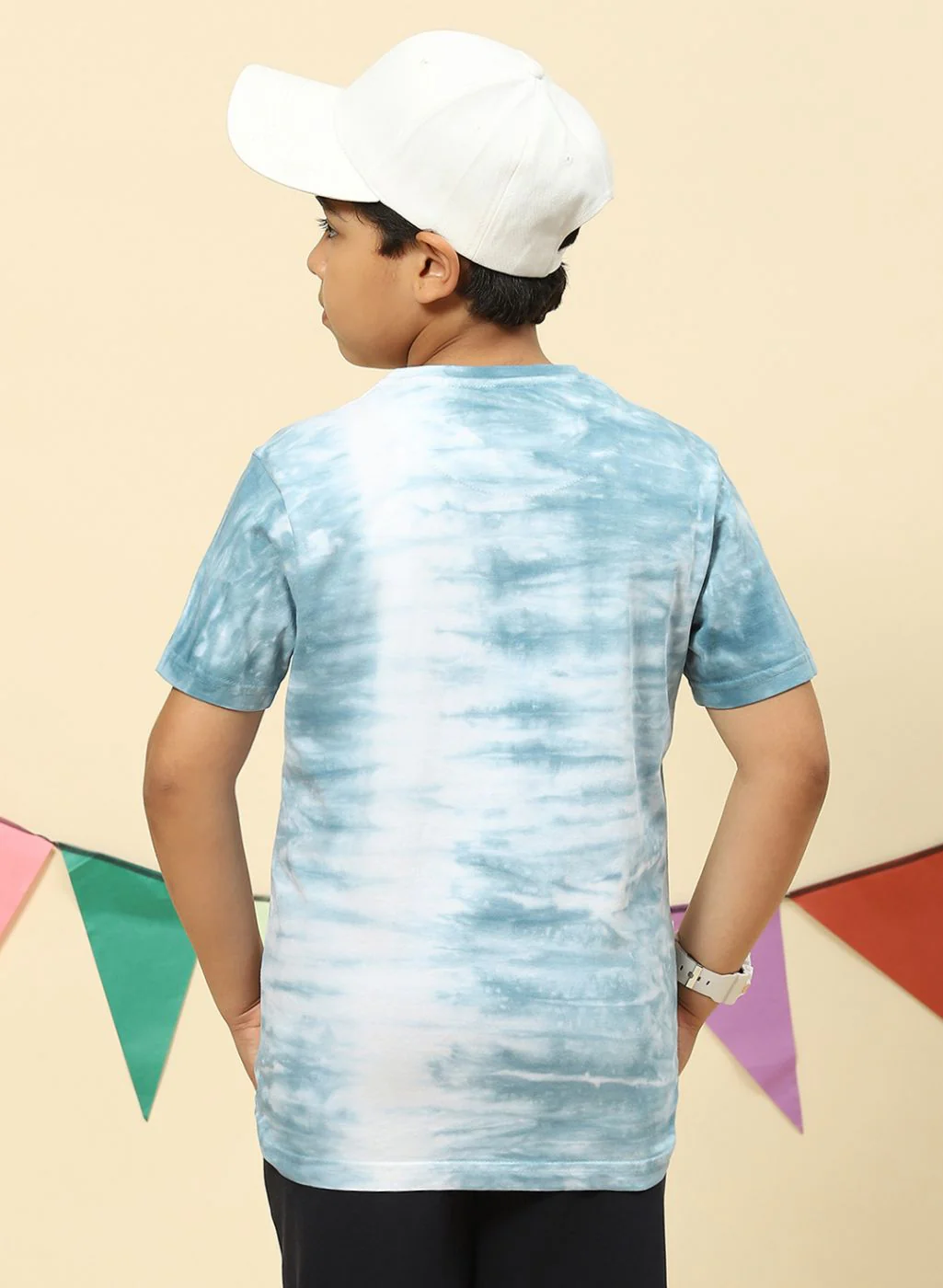 Boys Blue Heavy Wash T-Shirt - Image 5