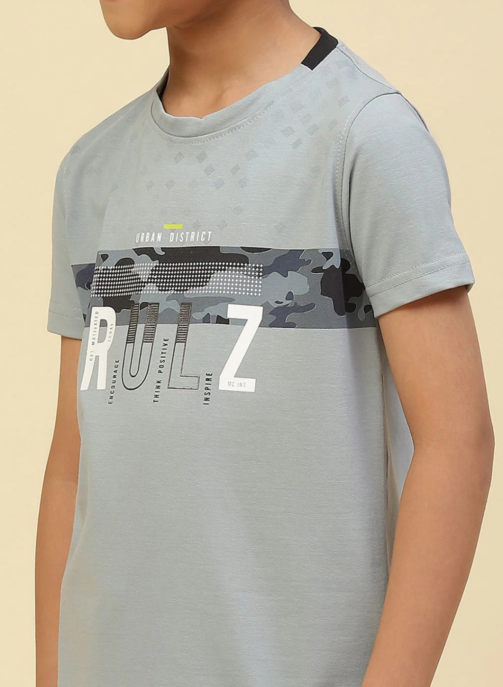 Boys Blue Printed T-Shirt - Image 6
