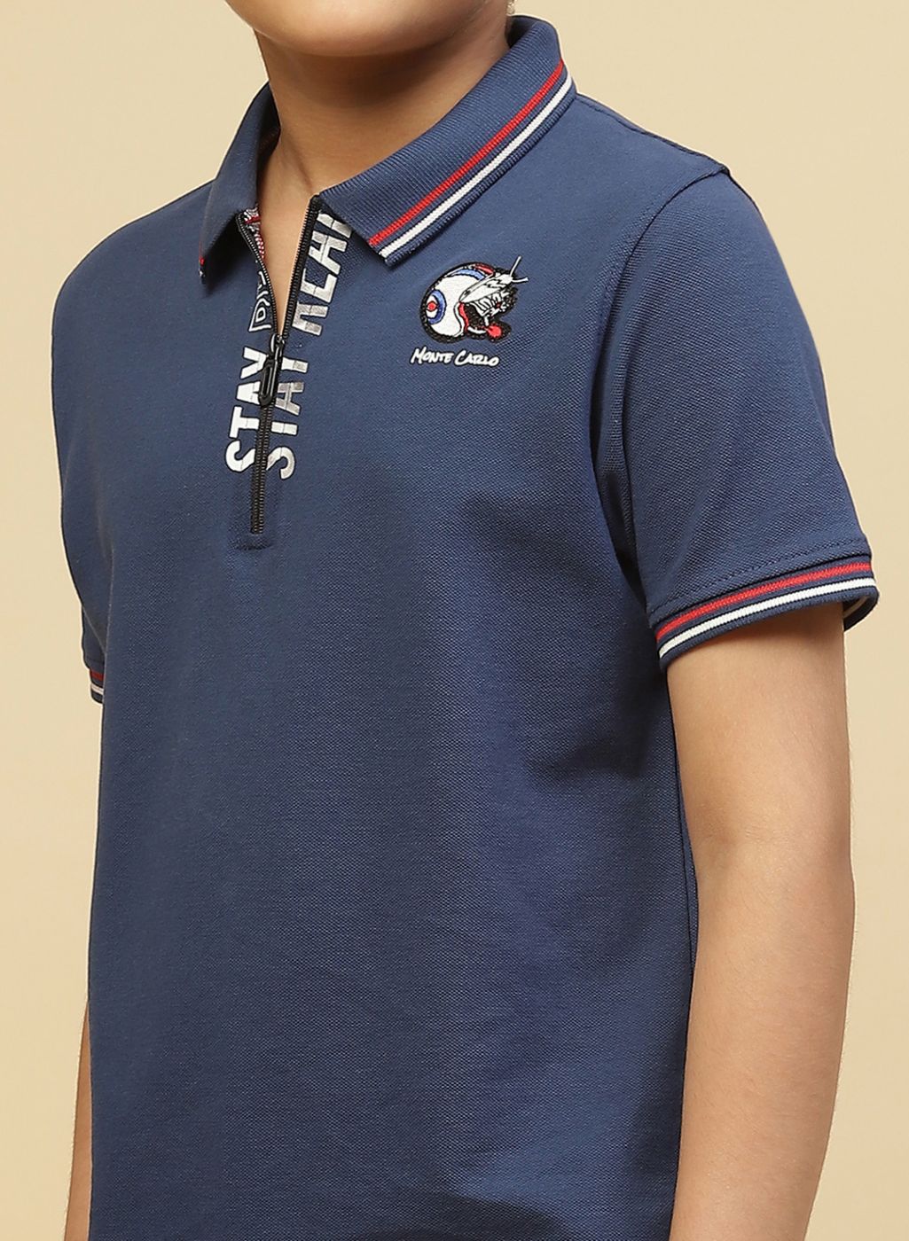 Boys Blue Printed T-Shirt - Image 6