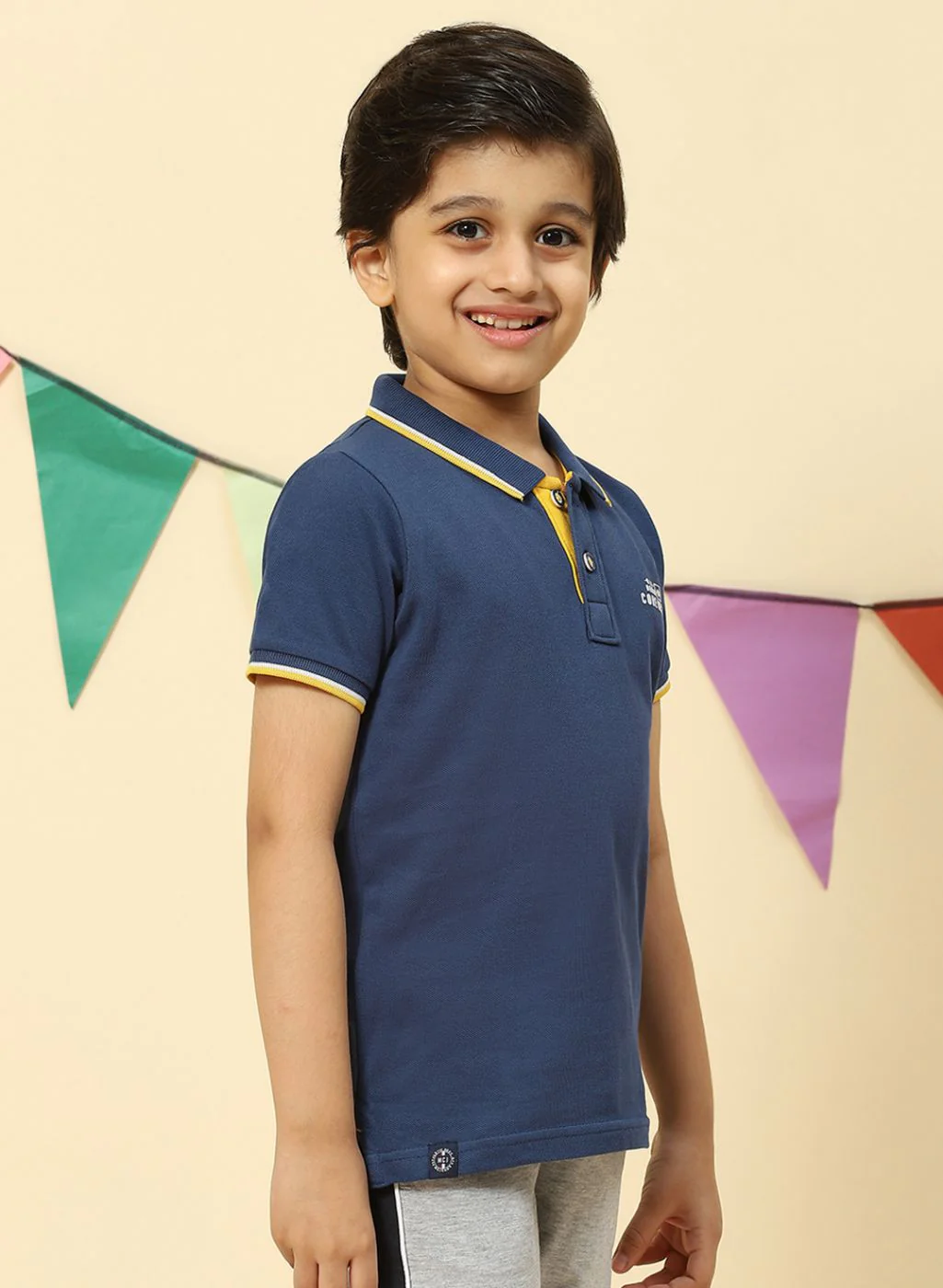 Boys Blue Printed T-Shirt - Image 4