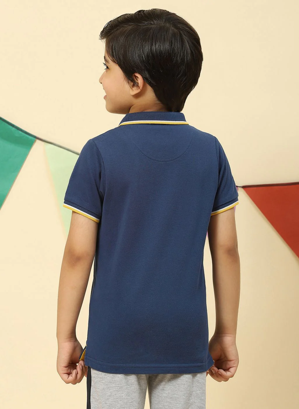 Boys Blue Printed T-Shirt - Image 5