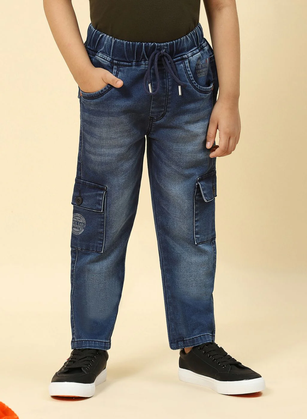 Boys Blue Regular Fit Jogger - Image 2