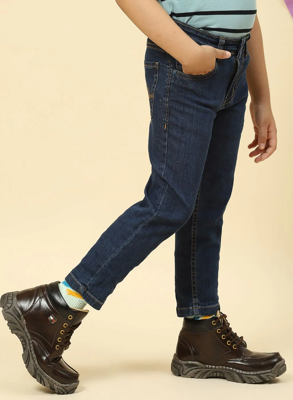 Boys Blue Slim Fit Denim - Image 4