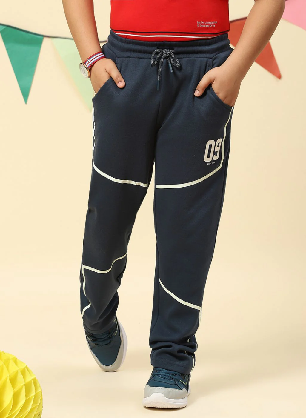 Boys Carbon Grey Regular Fit Lower - Image 2