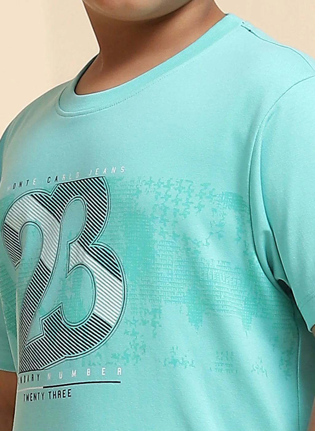 Boys Green & NAvy Blue Printed Bermuda Set - Image 6