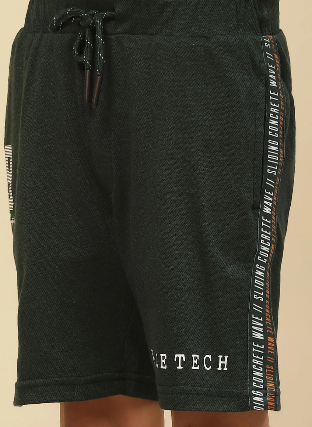 Boys Green Printed Bermuda - Image 6