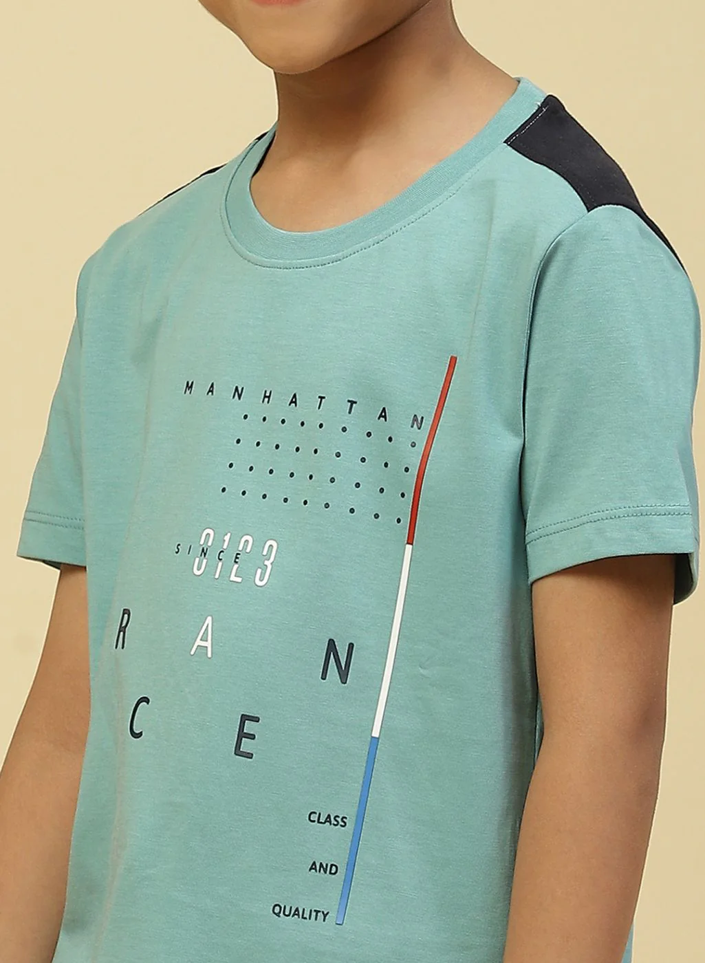 Boys Green Printed T-Shirt - Image 6