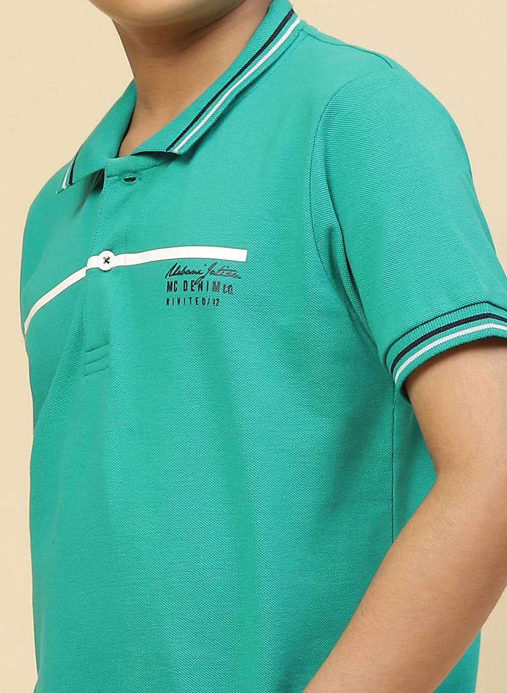 Boys Green Printed T-Shirt - Image 6