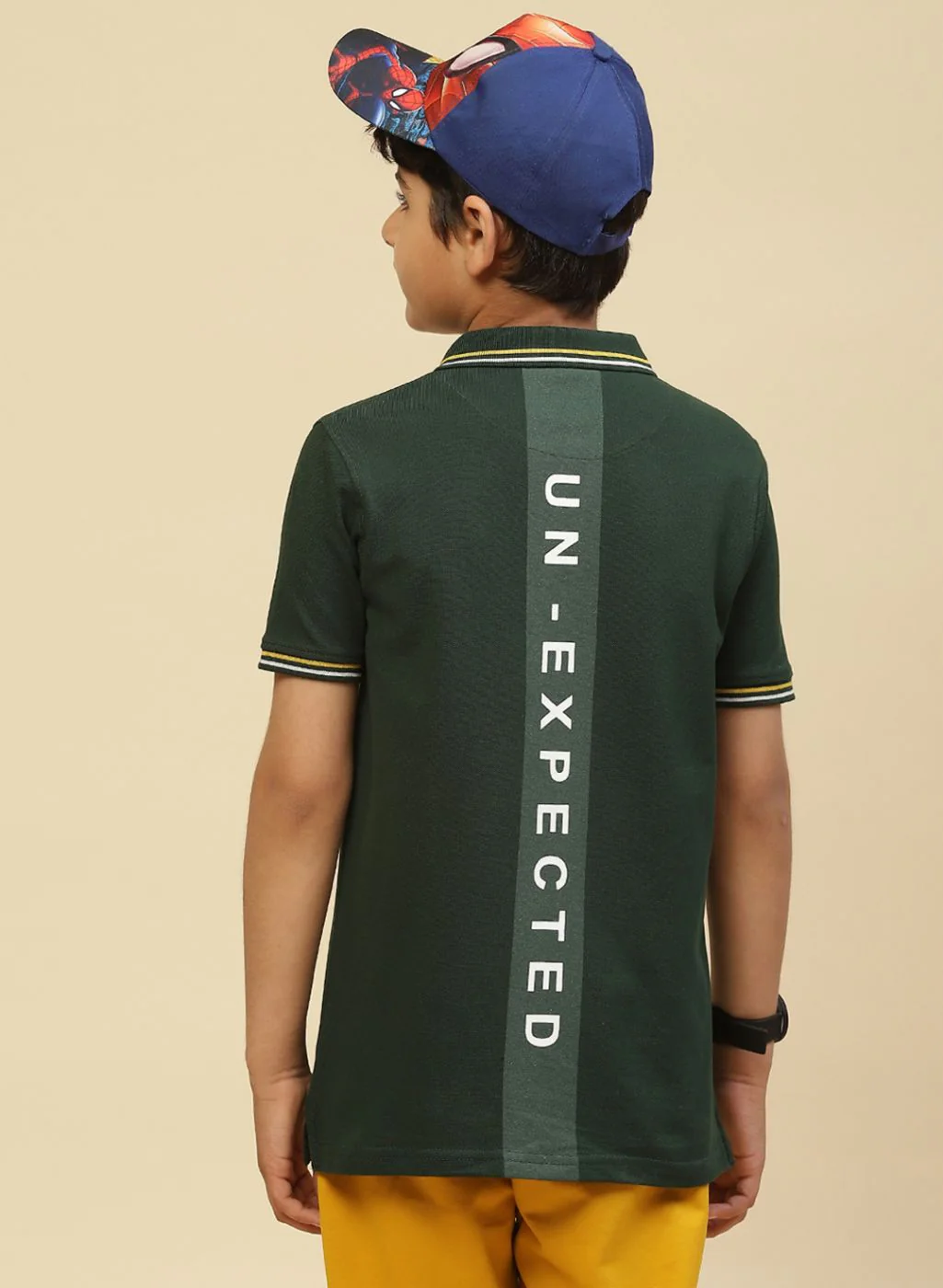 Boys Green Printed T-Shirt - Image 5