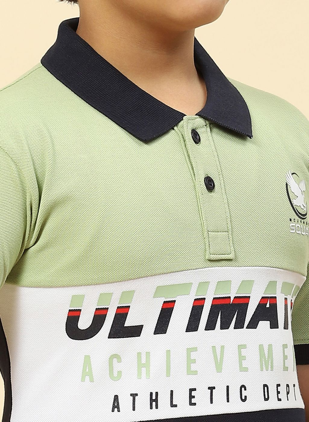 Boys Green Printed T-Shirt - Image 6