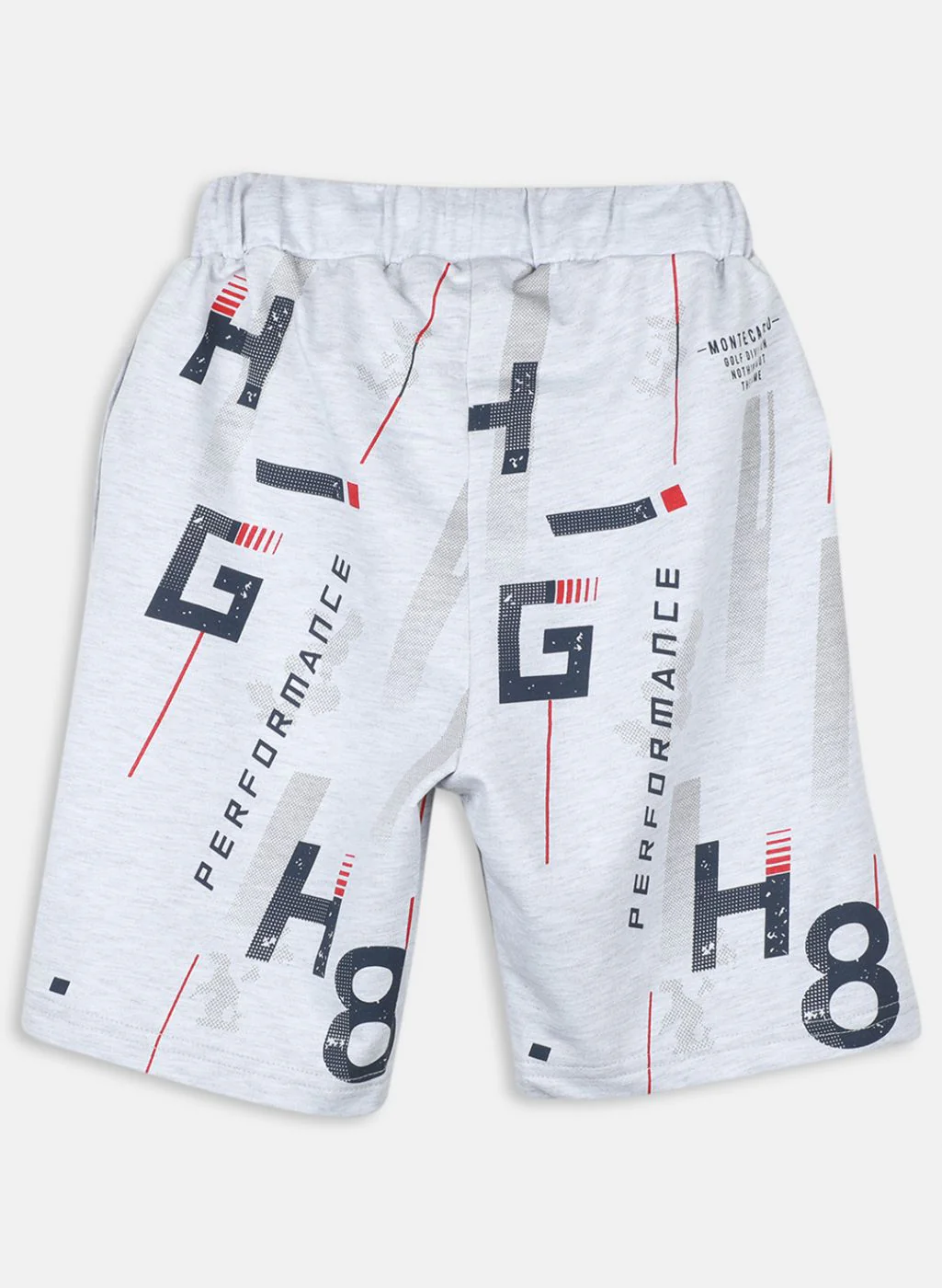 Boys Grey Printed Bermuda - Image 2