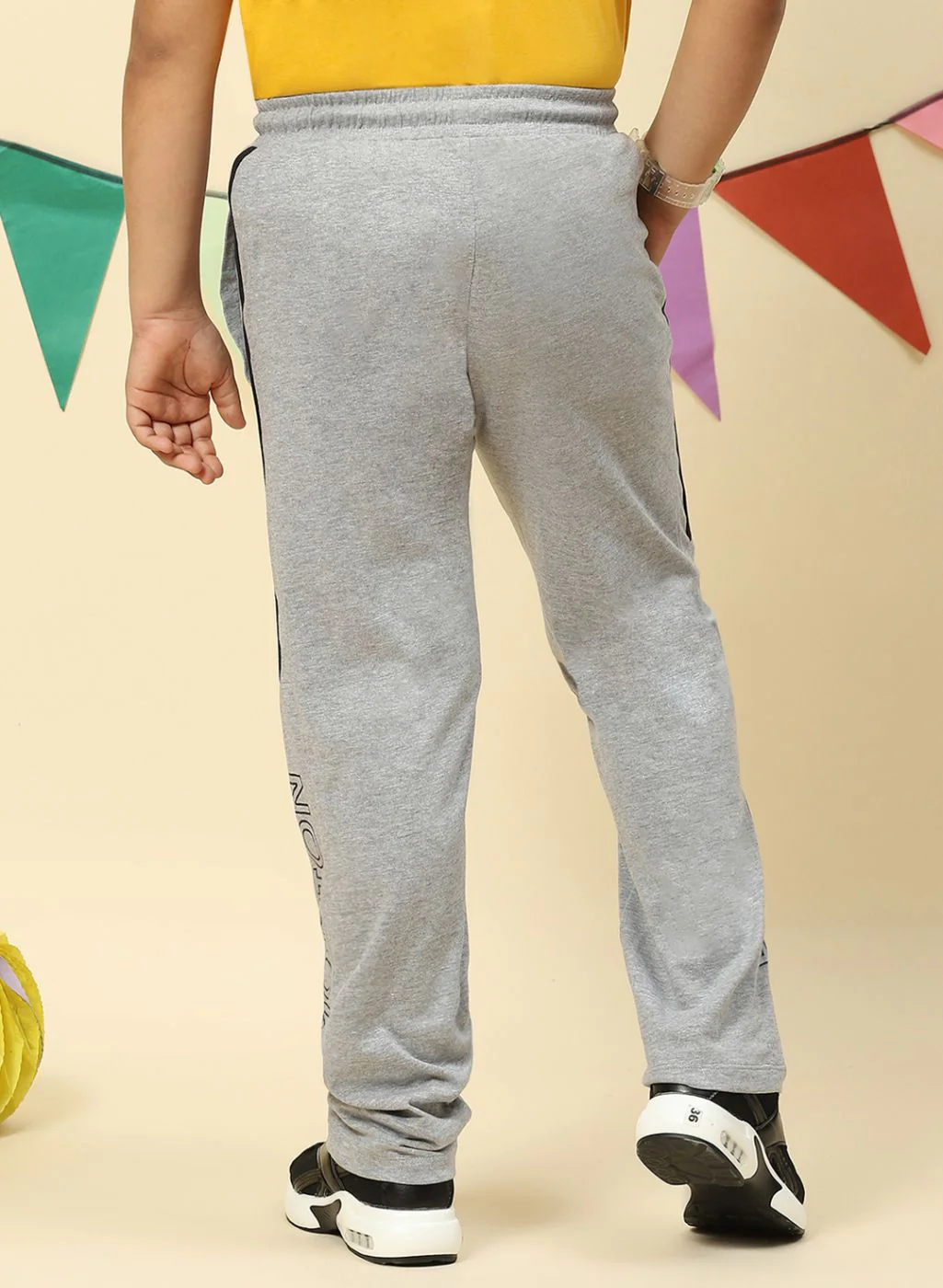 Boys Grey Regular Fit Lower - Image 5