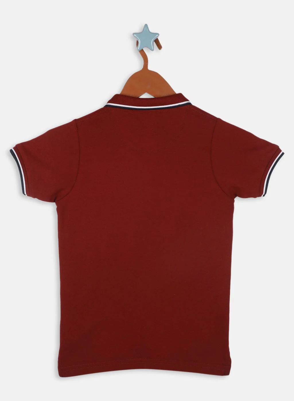 Boys Maroon Printed T-Shirt - Image 2