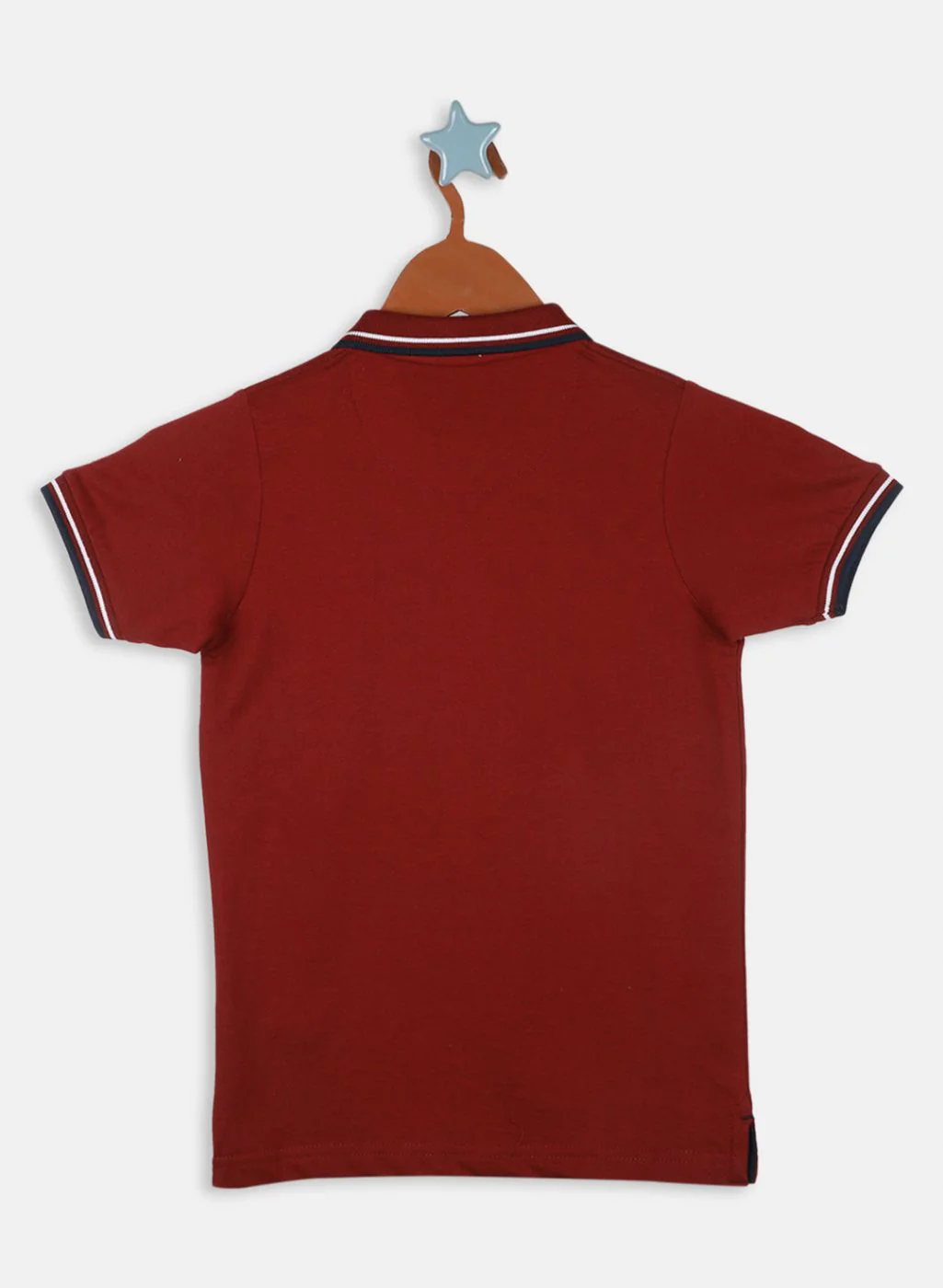 Boys Maroon Printed T-Shirt - Image 2