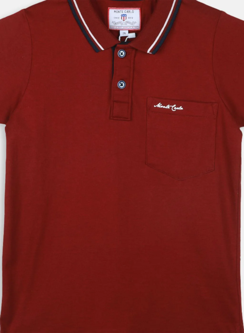 Boys Maroon Printed T-Shirt - Image 3