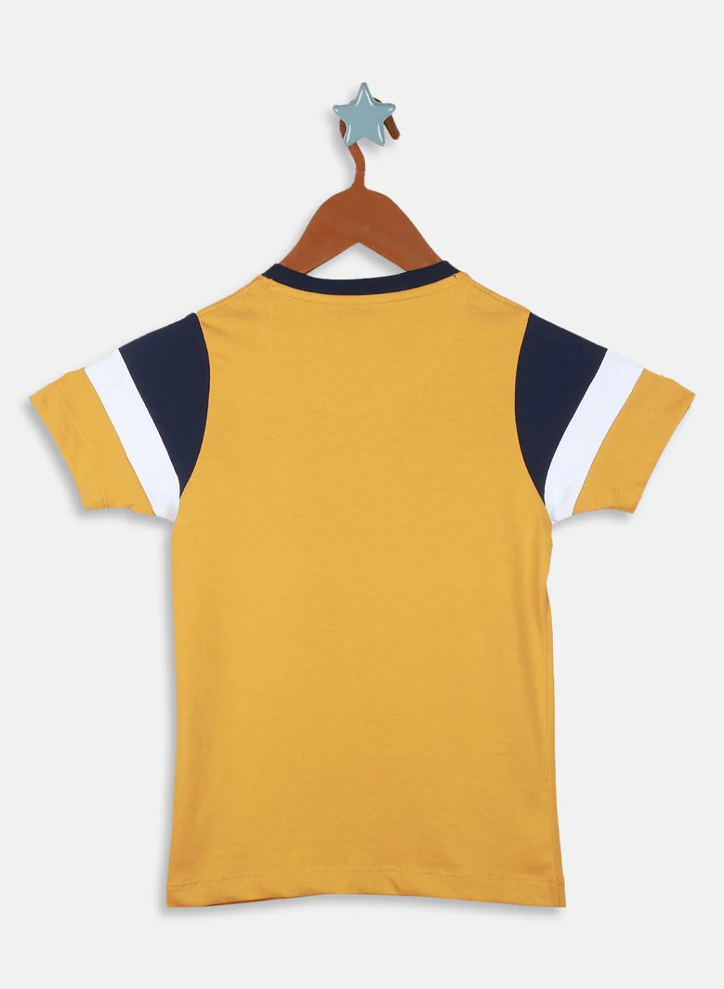 Boys Mustard Printed T-Shirt - Image 2