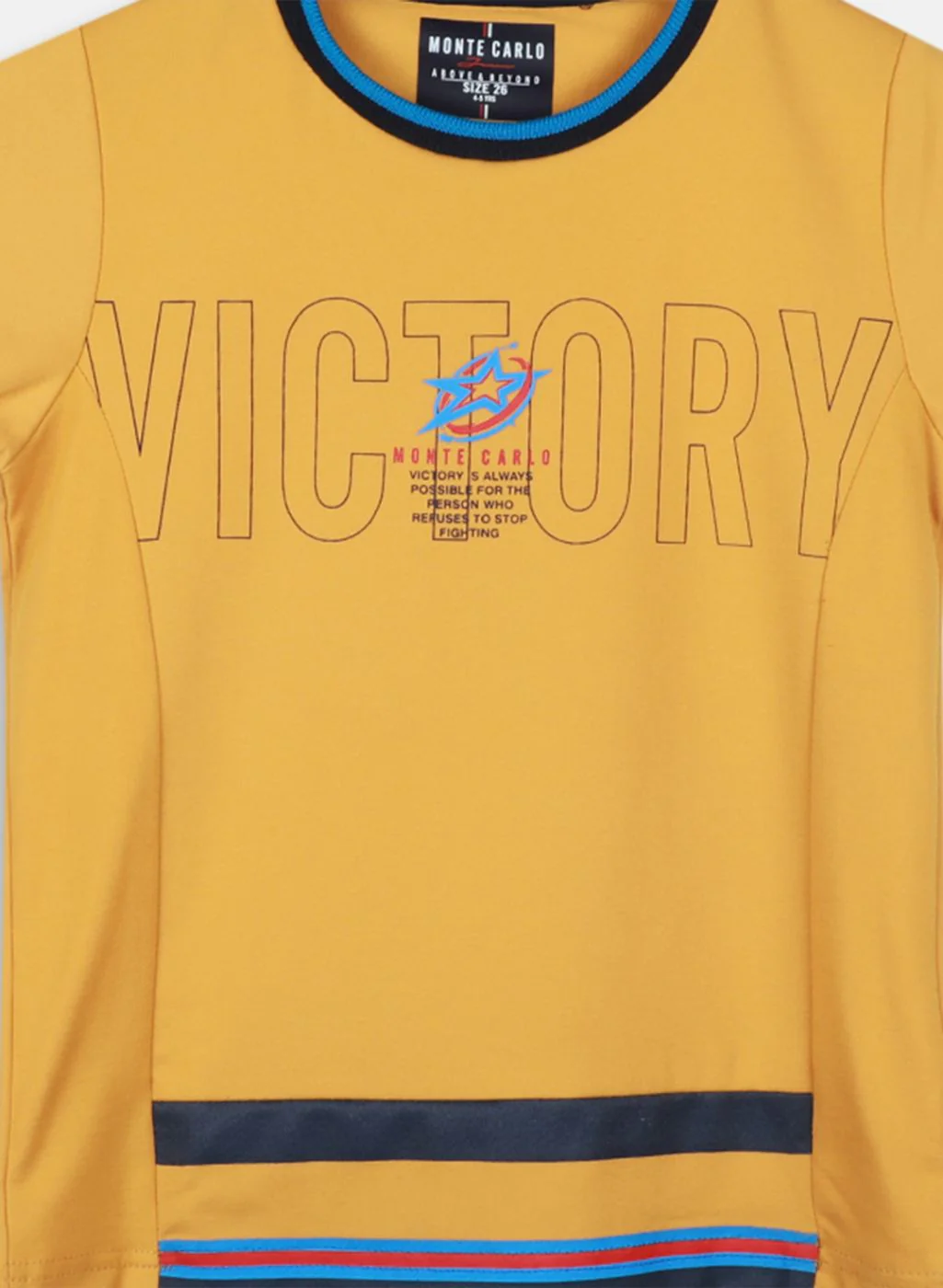 Boys Mustard Printed T-Shirt - Image 3