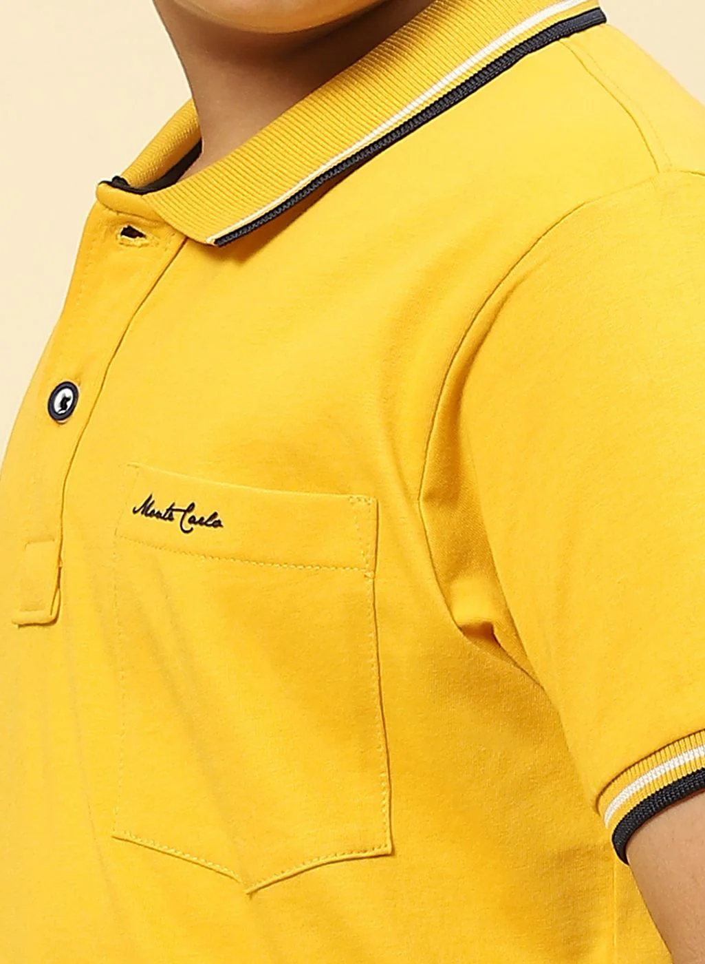 Boys Mustard Printed T-Shirt - Image 6