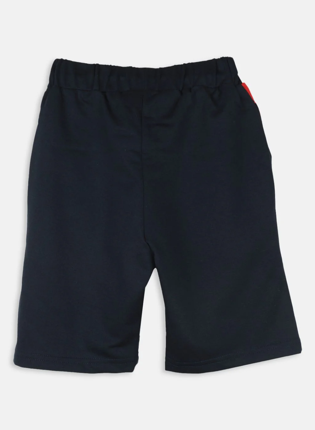 Boys NAvy Blue Printed Bermuda - Image 2