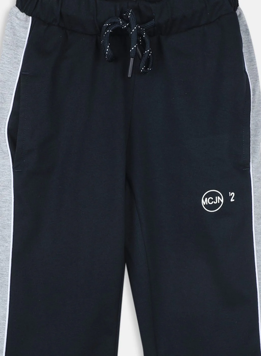 Boys NAvy Blue Printed Capri - Image 3