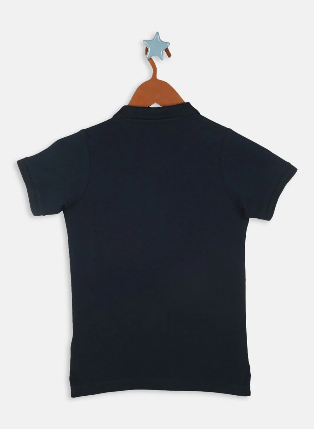 Boys Navy Blue Printed T-Shirt - Image 2