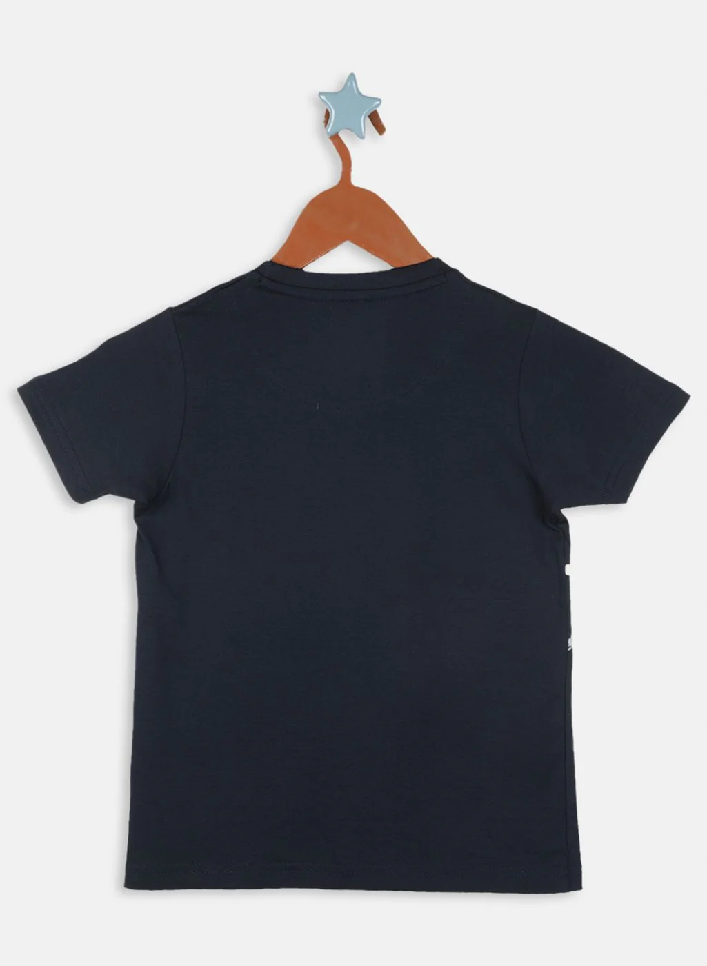 Boys Navy Blue Printed T-Shirt - Image 2
