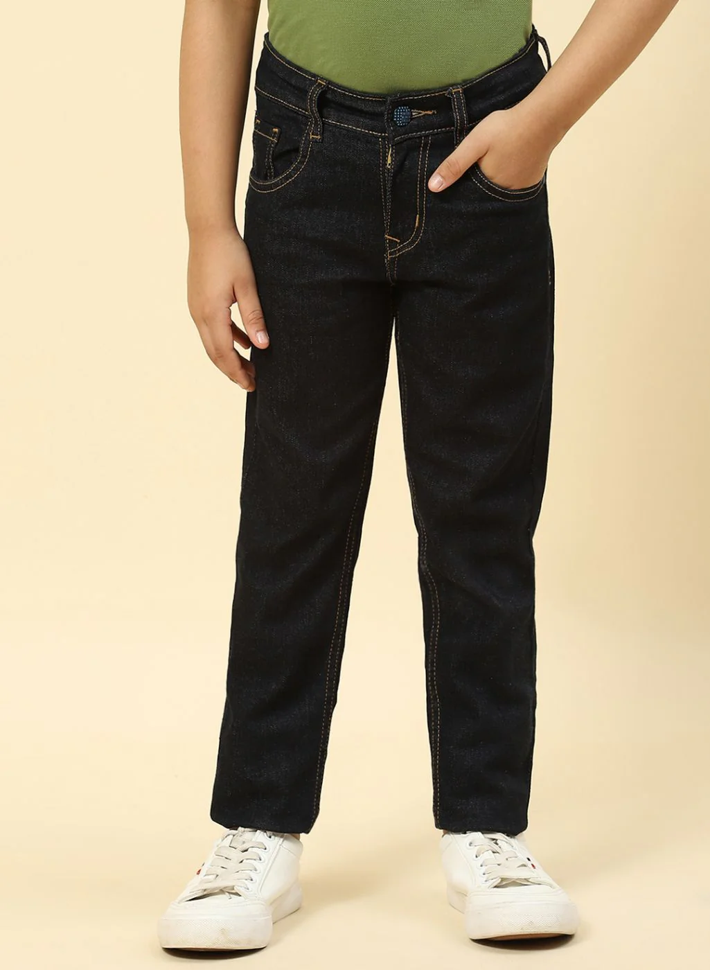 Boys NAvy Blue Slim Fit Denim - Image 2