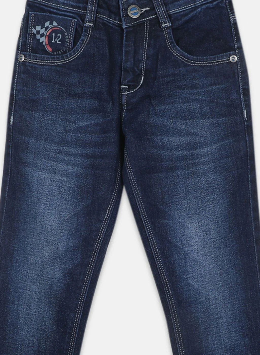 Boys NAvy Blue Tailor Fit Denim - Image 3